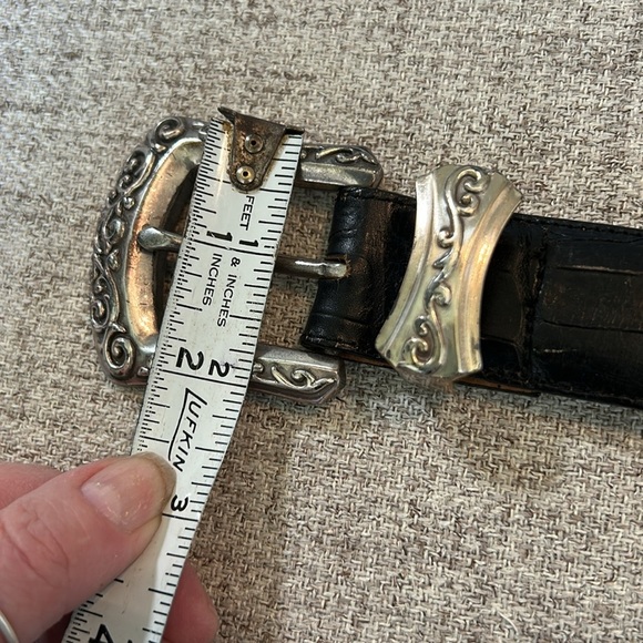 Brighton vintage 1994 LEATHER DISTRESSED LOOK  BELT - Picture 12 of 14